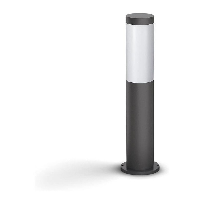 Borne extérieure PHILIPS Utrecht - Métal - LED - 1x20W - Gris - Cont