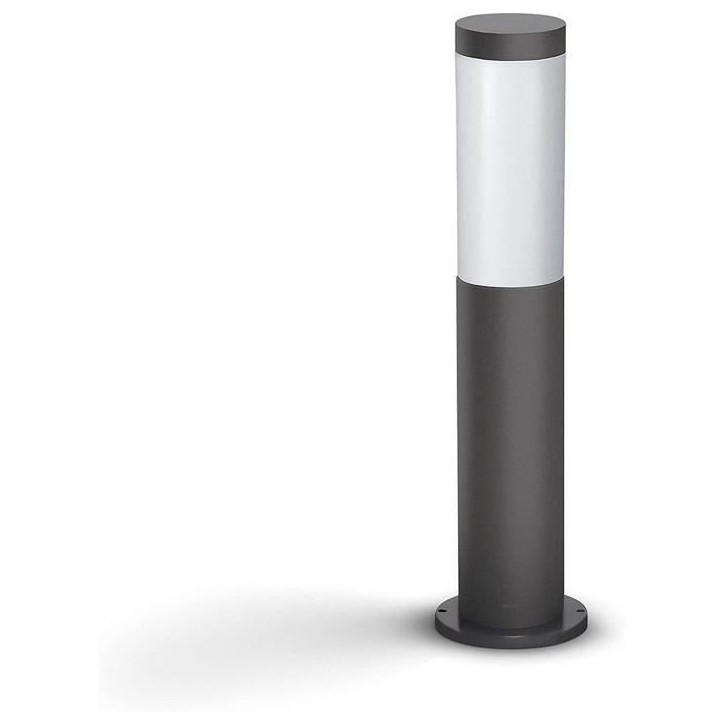 Borne extérieure PHILIPS Utrecht - Métal - LED - 1x20W - Gris - Contemporain - Design