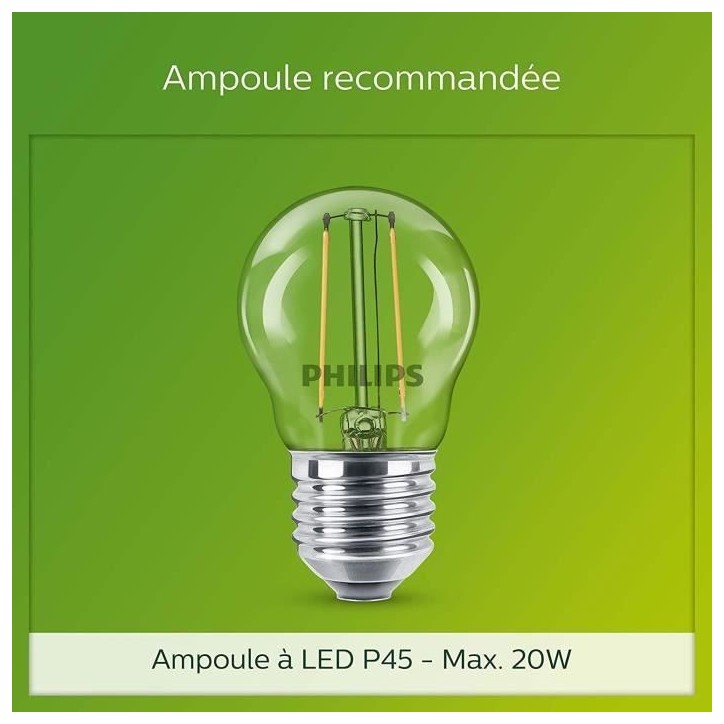 Borne extérieure PHILIPS Utrecht - Métal - LED - 1x20W - Gris - Contemporain - Design