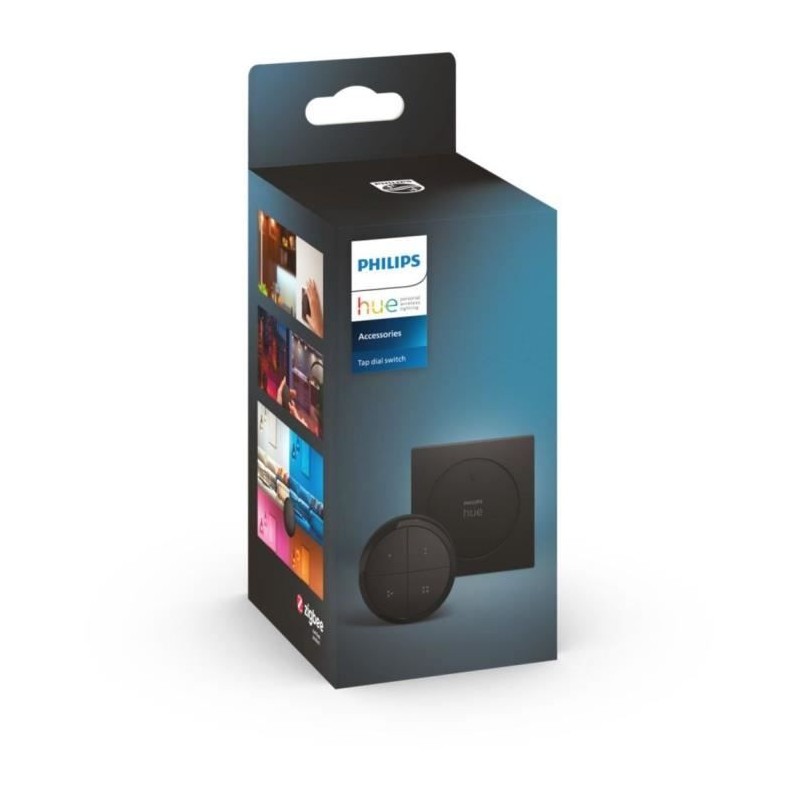 Télécommande Philips Hue Tap Dial Switch - Noir - Contrôle multi-pi Télécommande Philips Hue Tap Dial Switch - Noir - Contrôle multi-pi