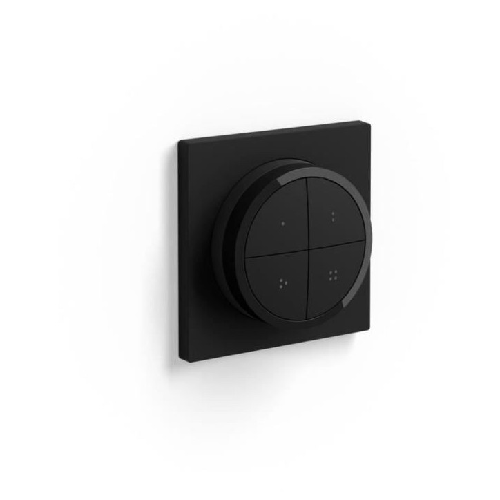Télécommande Philips Hue Tap Dial Switch - Noir - Contrôle multi-pieces - Compatible Alexa - Intérieur - Pile Télécommande Philips Hue Tap Dial Switch - Noir - Contrôle multi-pieces - Compatible Alexa - Intérieur - Pile