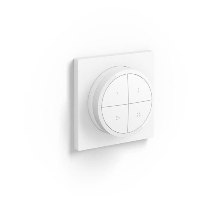 Télécommande Tap Dial Switch - PHILIPS HUE - Blanc - Contrôle plusieurs pieces - Compatible Alexa - Intérieur Télécommande Tap Dial Switch - PHILIPS HUE - Blanc - Contrôle plusieurs pieces - Compatible Alexa - Intérieur