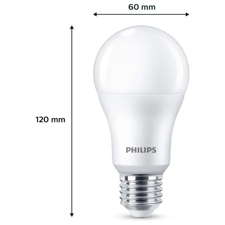 Ampoule LED - PHILIPS - 100 W - A67 E27 - Blanc froid - Non dimmable x 3