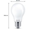 Ampoule LED - PHILIPS - Classic - 60 W - A60 E27 - Blanc chaud - Non d