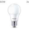 Ampoule LED - PHILIPS - 60 W - E27 - Blanc chaud - Dépolie - Non-Dimm