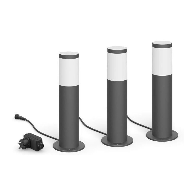 Pack de 3 bornes extérieures PHILIPS Garden Link - Basse tension - 24 Pack de 3 bornes extérieures PHILIPS Garden Link - Basse tension - 24