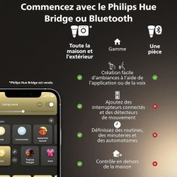Ampoule connectée - PHILIPS HUE - MR16 - Lumiere blanche - Compatible