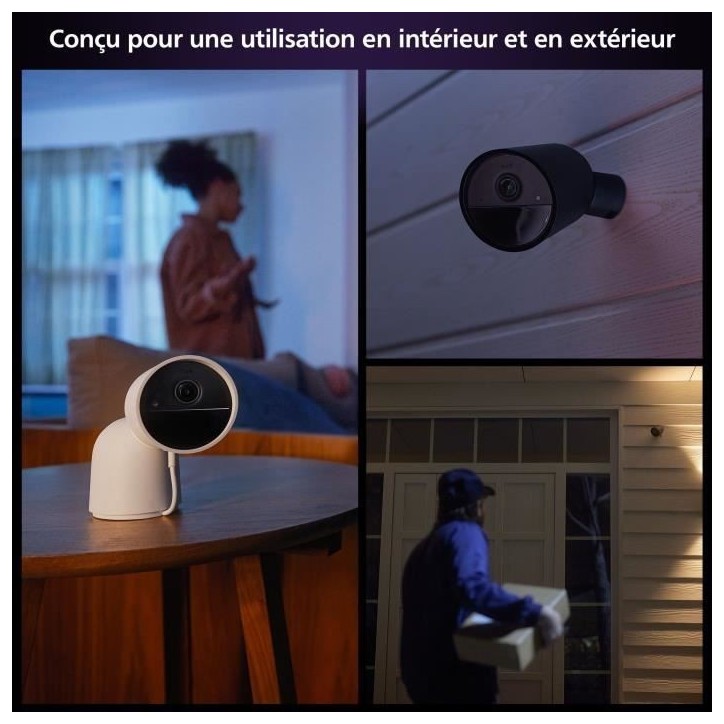 Câble anti-chute pour caméra - Philips Hue - Hue Secure Câble anti-chute pour caméra - Philips Hue - Hue Secure
