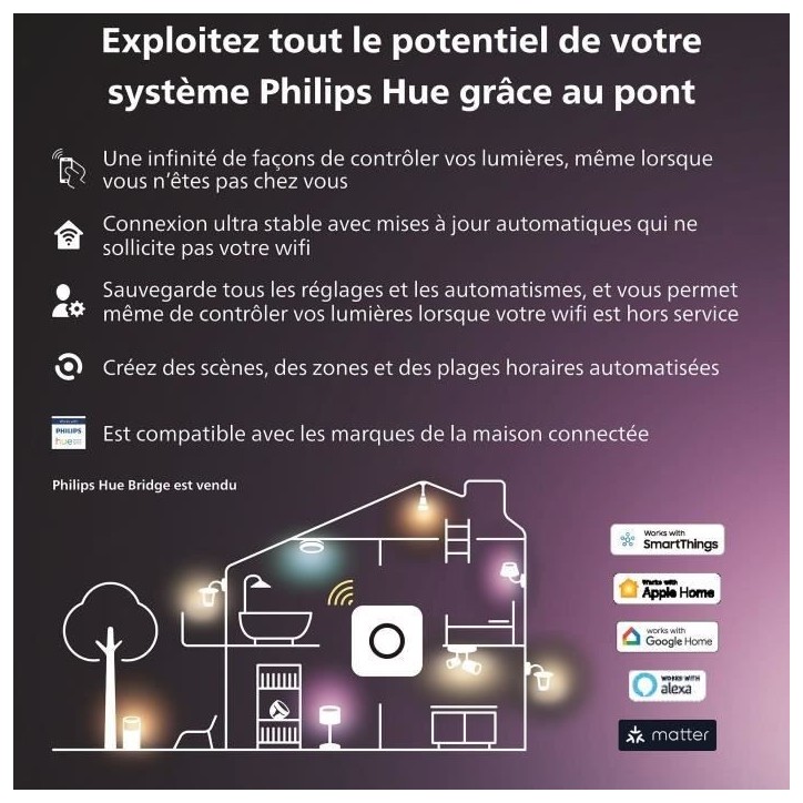 Câble anti-chute pour caméra - Philips Hue - Hue Secure Câble anti-chute pour caméra - Philips Hue - Hue Secure