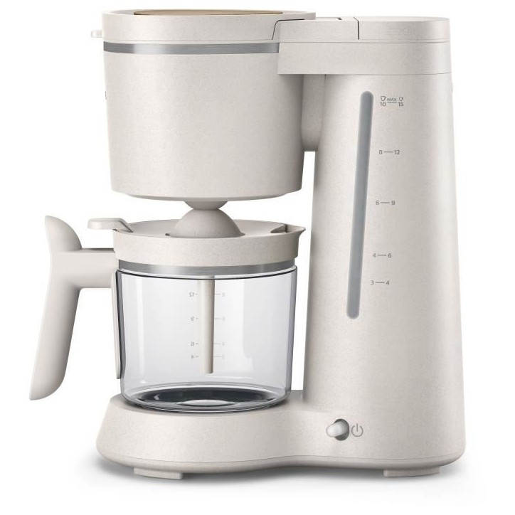 Cafetiere filtre - PHILIPS - HD5120/00 - 1.2 L - Blanc mat - Écologique
