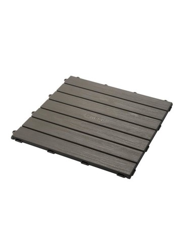 Smoby - Set de 6 dalles - Plancher de Maison - 45x45cm - Effet texturé bois - Anti-UV - Plaqtique 100% recyclé et recyclable