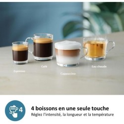 Machine a café Expresso broyeur - Philips - LatteGo - EP2336 - Noir