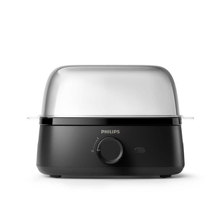 Cuiseur a oeufs PHILIPS - HD9137/90 - Capacité 6 oeufs - Bol gradué précis inclus - Compatible lave-vaisselle - 400W