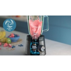 Blender - PHILIPS HR3041/00 - Bol 2 L - gourde incluse - lames amovibl