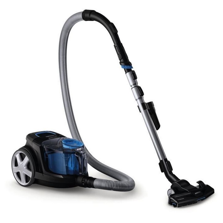 Aspirateur traineau sans sac - PHILIPS FC9331/09 - 900 W - 1,5 L - Noir intense et bleu