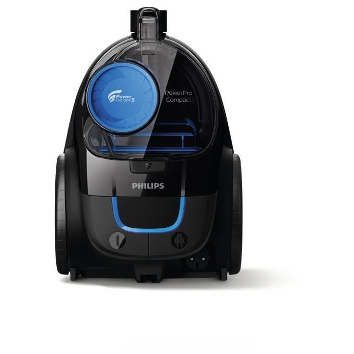 Aspirateur traineau sans sac - PHILIPS FC9331/09 - 900 W - 1,5 L - Noir intense et bleu