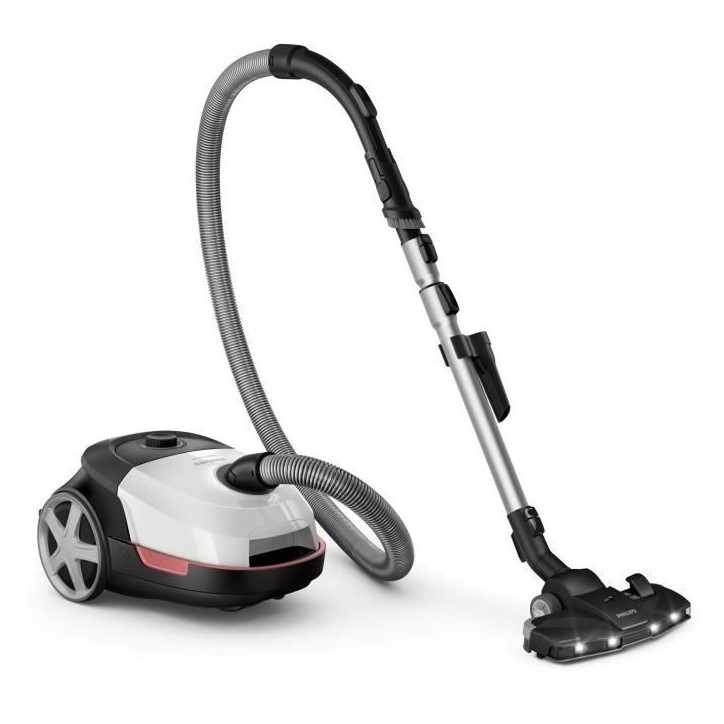 Aspirateur traineau avec sac - PHILIPS XD6122/12 - 900 W - 4 L - Blanc polaire Aspirateur traineau avec sac - PHILIPS XD6122/12 - 900 W - 4 L - Blanc polaire