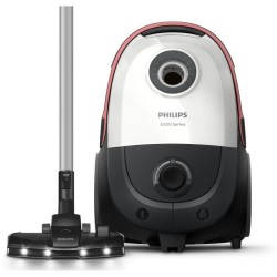 Aspirateur traineau avec sac - PHILIPS XD6122/12 - 900 W - 4 L - Blanc
