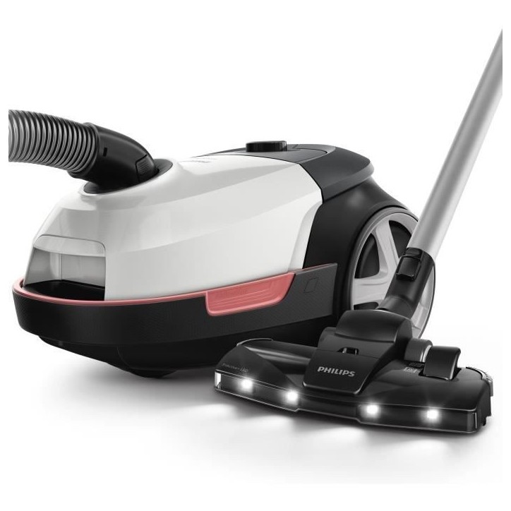 Aspirateur traineau avec sac - PHILIPS XD6122/12 - 900 W - 4 L - Blanc polaire Aspirateur traineau avec sac - PHILIPS XD6122/12 - 900 W - 4 L - Blanc polaire