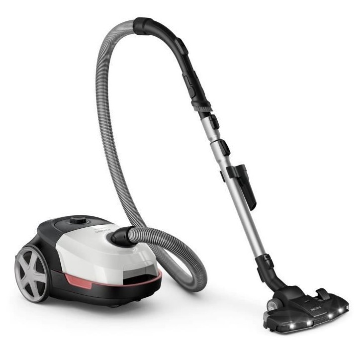 Aspirateur traineau avec sac - PHILIPS XD6122/12 - 900 W - 4 L - Blanc polaire Aspirateur traineau avec sac - PHILIPS XD6122/12 - 900 W - 4 L - Blanc polaire