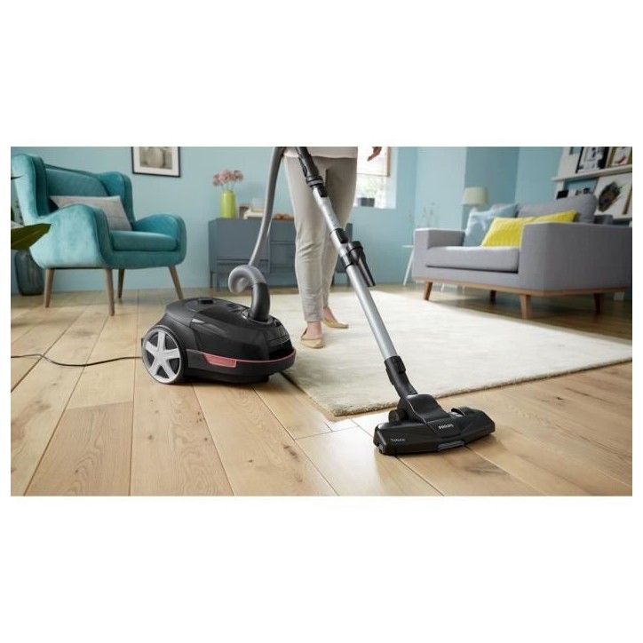 Aspirateur traineau avec sac - PHILIPS - XD5123/10 - 900 W - 4 L - Noir
