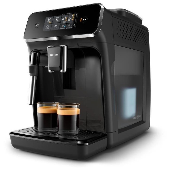 Machine a café Expresso broyeur - Philips - Avec mousseur - EP2225 - Noir Machine a café Expresso broyeur - Philips - Avec mousseur - EP2225 - Noir