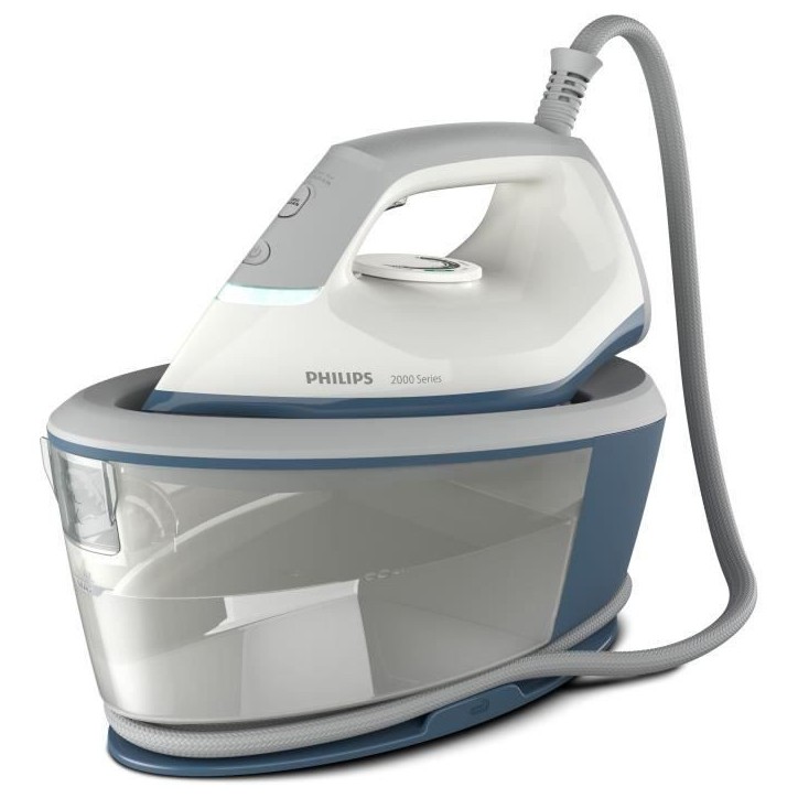 Centrale Vapeur + Rase Peluche - PHILIPS BXA0019/00 - Compact - 6 bars - Effet Pressing 300g/min - Débit vapeur continu 110g/mi