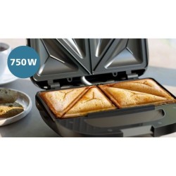 Appareil a croque-monsieur PHILIPS - HD2331/90 - Plaques triangulaires