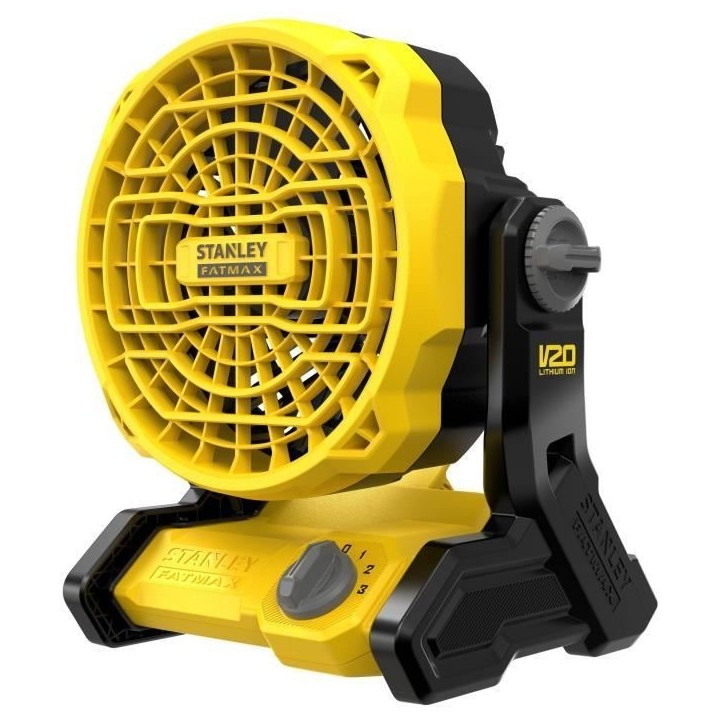 Ventilateur sans fil - Stanley Fatmax - SFMCE001B-XJ - 3 vitesses - Autonomie 8h - Sans batterie Ventilateur sans fil - Stanley Fatmax - SFMCE001B-XJ - 3 vitesses - Autonomie 8h - Sans batterie