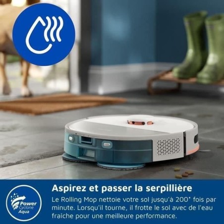 Aspirateur Robot Laveur - PHILIPS XU5100/20 - 10000 Pa - Auto-vidange - Navigation Laser