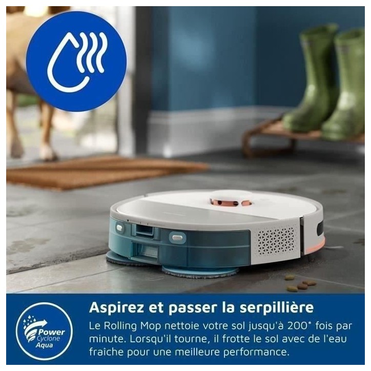 Aspirateur Robot Laveur - PHILIPS XU5100/20 - 10000 Pa - Auto-vidange - Navigation Laser Aspirateur Robot Laveur - PHILIPS XU5100/20 - 10000 Pa - Auto-vidange - Navigation Laser