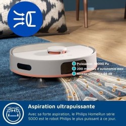 Aspirateur Robot Laveur - PHILIPS XU5100/20 - 10000 Pa - Auto-vidange