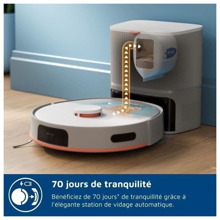 Aspirateur Robot Laveur - PHILIPS XU5100/20 - 10000 Pa - Auto-vidange - Navigation Laser Aspirateur Robot Laveur - PHILIPS XU5100/20 - 10000 Pa - Auto-vidange - Navigation Laser