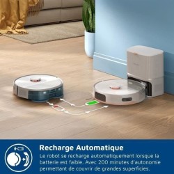 Aspirateur Robot Laveur - PHILIPS XU5100/20 - 10000 Pa - Auto-vidange