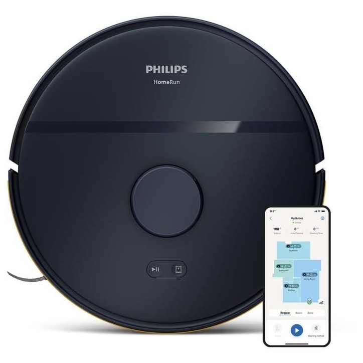 Aspirateur Robot Laveur - PHILIPS XU2000/15 - Puissance 6000 Pa - Navigation Laser Aspirateur Robot Laveur - PHILIPS XU2000/15 - Puissance 6000 Pa - Navigation Laser