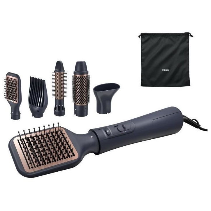 Brosse soufflante - PHILIPS - BHA530/00 - Brillance - 1000 W - 2 vitesses Brosse soufflante - PHILIPS - BHA530/00 - Brillance - 1000 W - 2 vitesses