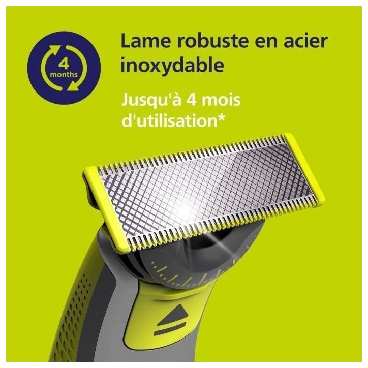 Lot de 4 lames de rechange - PHILIPS - QP440/50 - Oneblade 360