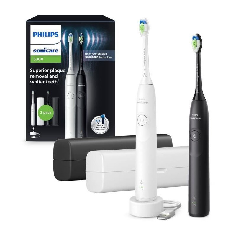 Brosse a dents - PHILIPS - HX7109/01 - Sonicare - Double manche Serie Brosse a dents - PHILIPS - HX7109/01 - Sonicare - Double manche Serie