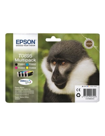 Cartouche d'encre EPSON Multipack T0895 - Noir, Cyan, Magenta, Jaune