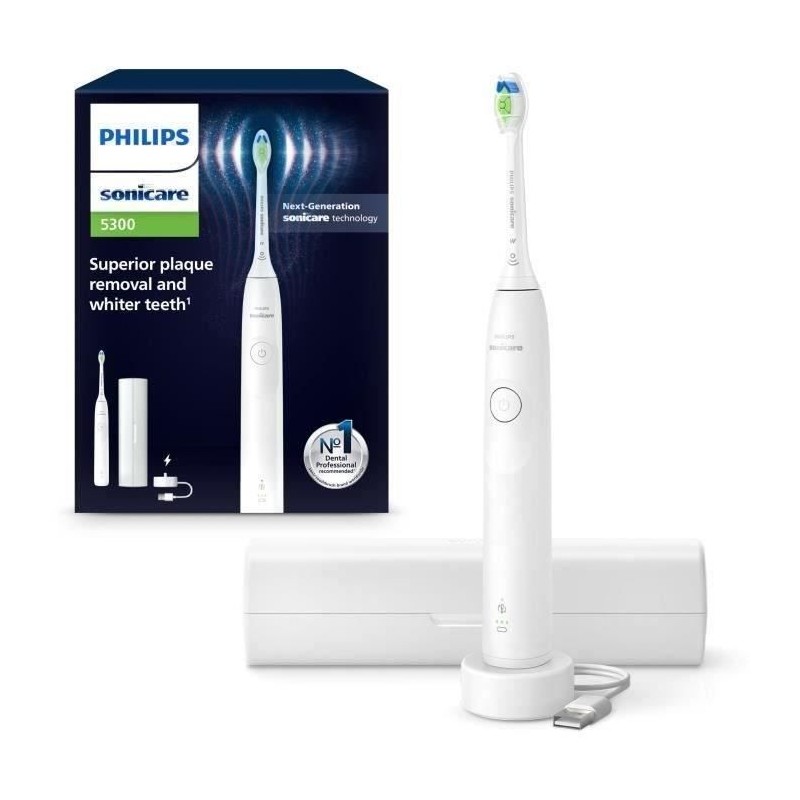 Brosse a dents - PHILIPS - HX7108/02 - Sonicare - Serie 5300 - Blanc - Brosse a dents - PHILIPS - HX7108/02 - Sonicare - Serie 5300 - Blanc -