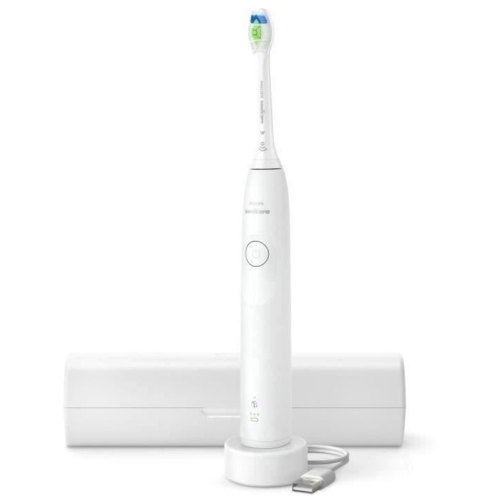 Brosse a dents - PHILIPS - HX7108/02 - Sonicare - Serie 5300 - Blanc - Eléctrique