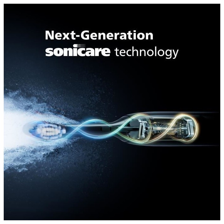 Brosse a dents - PHILIPS - HX7429/02 - Sonicare - Double manche Serie 7100 - Blanc & Noir - Eléctrique Brosse a dents - PHILIPS - HX7429/02 - Sonicare - Double manche Serie 7100 - Blanc & Noir - Eléctrique
