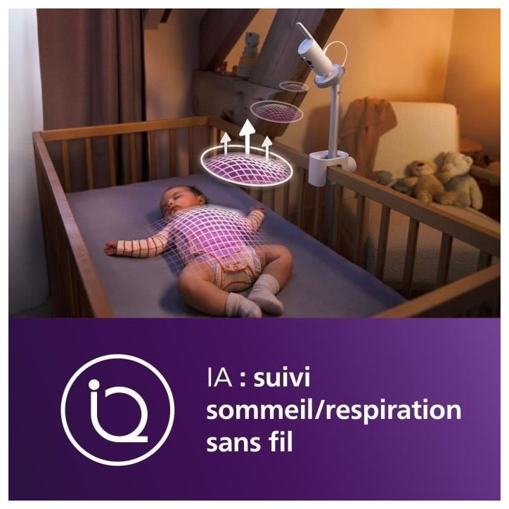Ecoute-bébé vidéo - PHILIPS AVENT - Premium connecté - SCD971/26