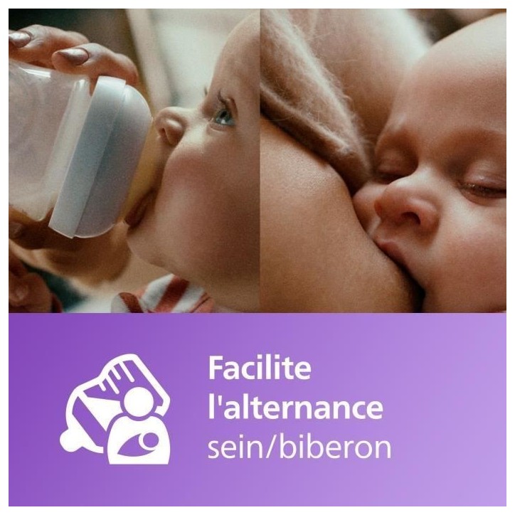 Coffret découverte - PHILIPS AVENT - Natural 3.0 - Biberon 125ml + Sucette Ultra Air 0-6M