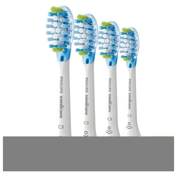 Lot de 4 tetes de brosse - PHILIPS - HX9044/87 - C3 white
