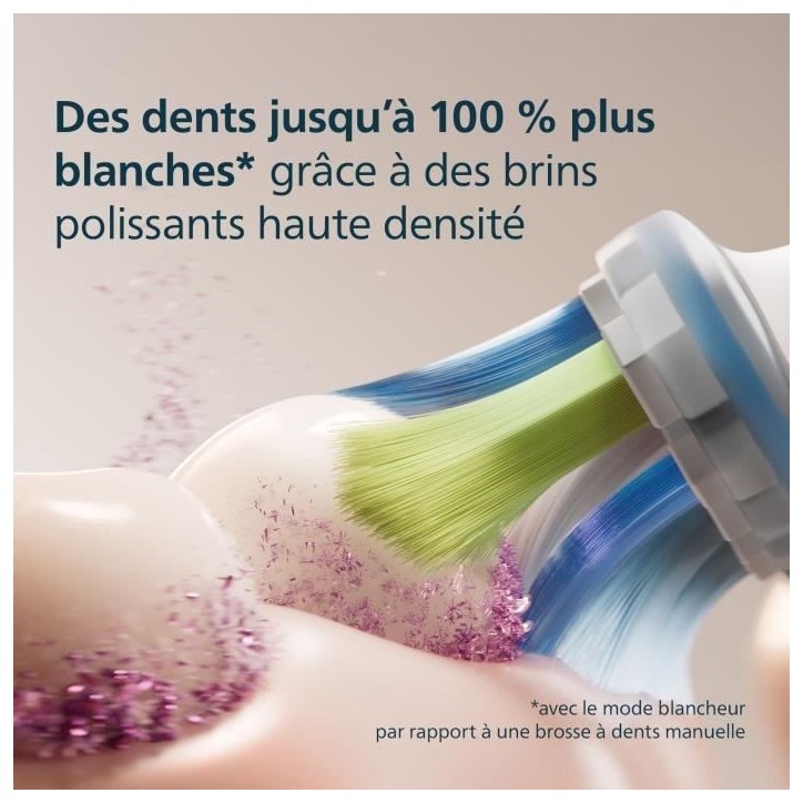 Lot de 4 tetes de brosse - PHILIPS - HX9044/87 - C3 white