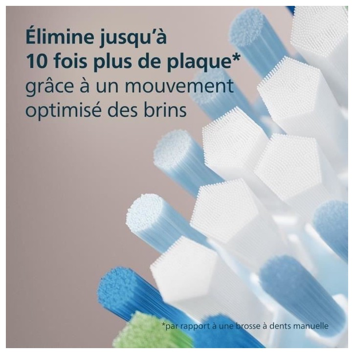 Lot de 4 tetes de brosse - PHILIPS - HX9044/87 - C3 white