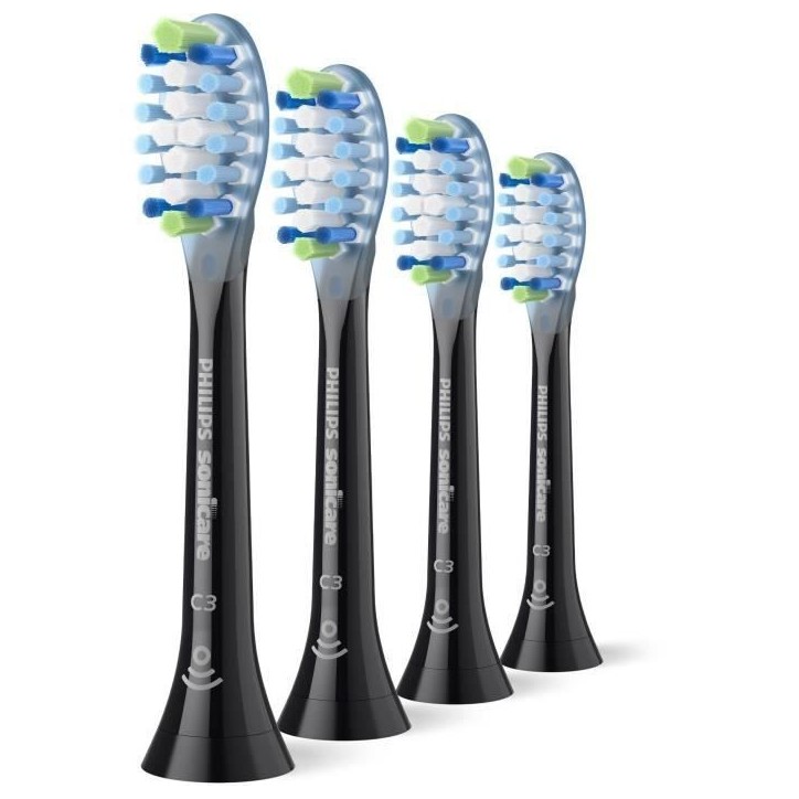 Lot de 4 tetes de brosse - PHILIPS - HX9044/88 - C3 black