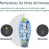 Lot de 4 tetes de brosse - PHILIPS - HX9044/88 - C3 black