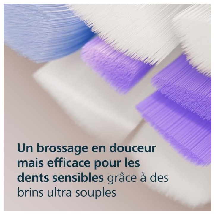 Lot de 8 tetes de brosse - PHILIPS - HX6058/87 - S2 white